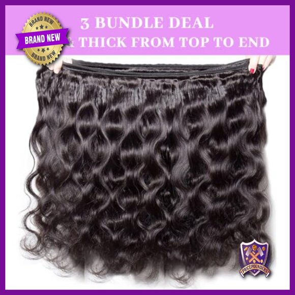 Body Wave Human Hair Extensions 3 Bundles 22 Inch Double Weft
